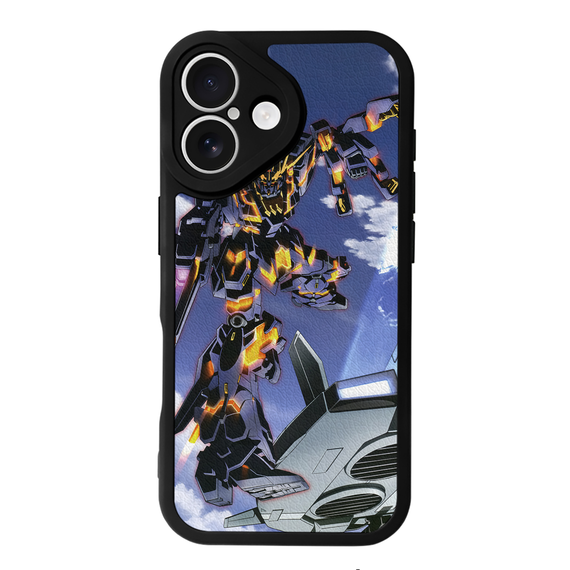 （画像用） 機動戦士ガンダム Mobile Suit Gundam 【iPhone 16シリーズ対応】シリコンスマホケース（レザー調） 材質：シリコン